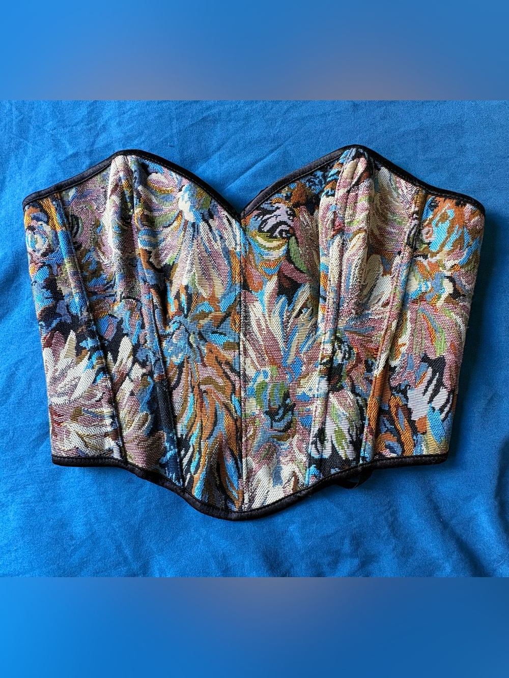 SHEIN Vintage-Inspired Bandeau Bustier Corset Top S